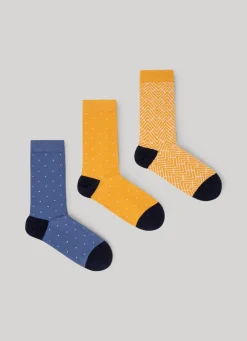 Women Pepe Jeans 3-Pack Geometric Crew Socks