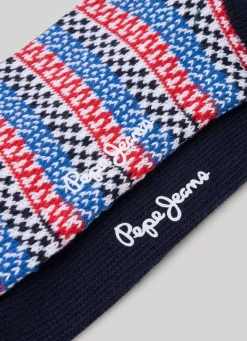 Men Pepe Jeans 2-Pack Mixed Crew Socks