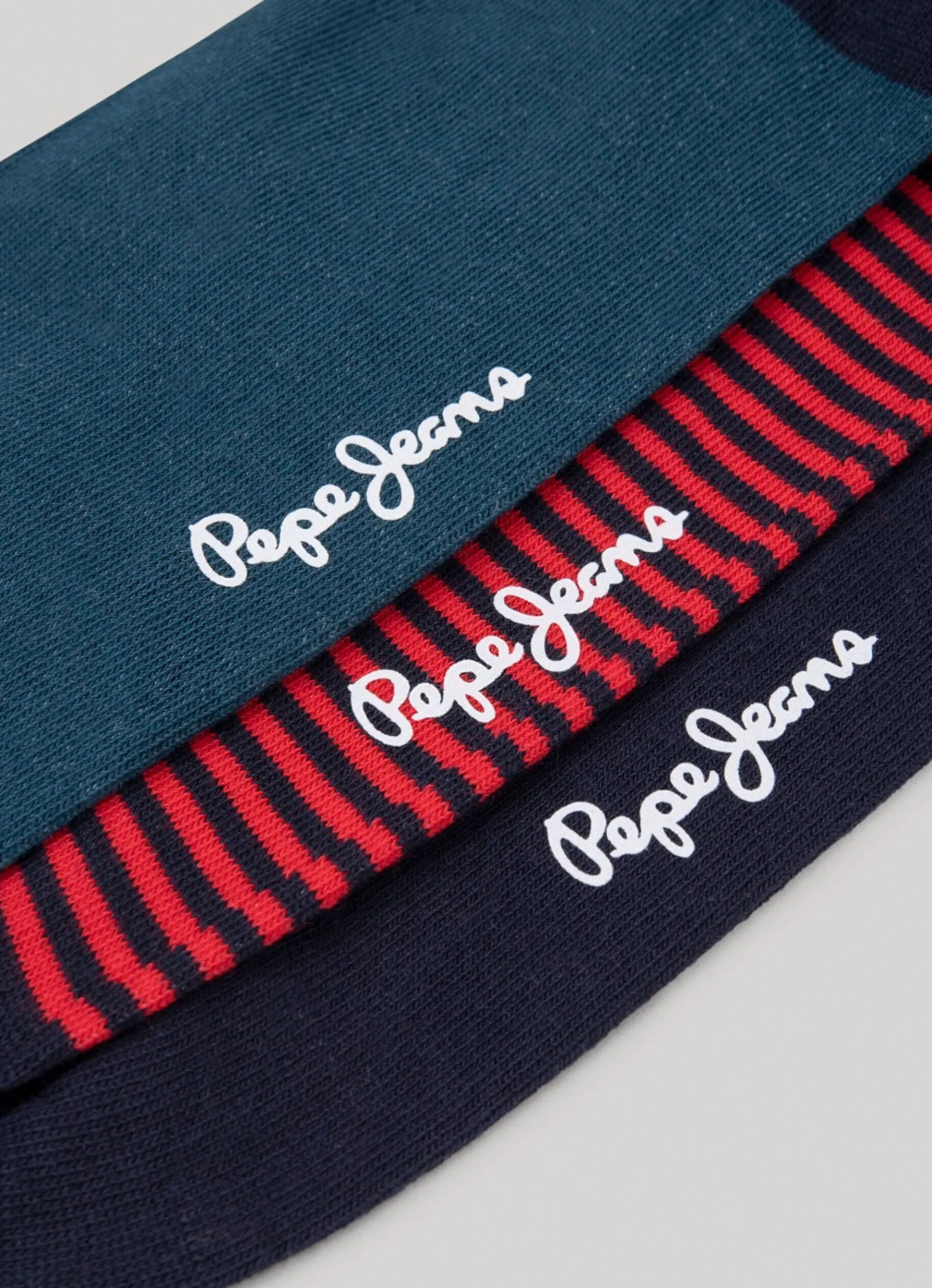 Men Pepe Jeans 3-Pack Mixed Crew Socks