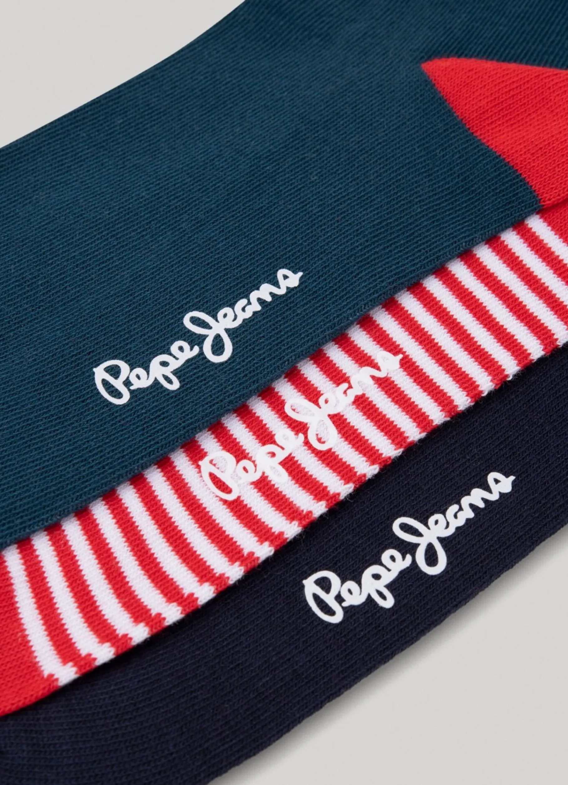 Women Pepe Jeans 3-Pack Mixed Crew Socks