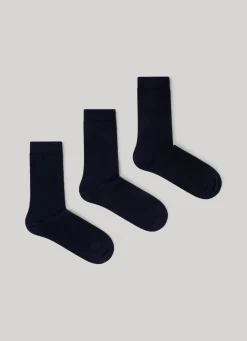 Women Pepe Jeans 3-Pack Plain Crew Socks