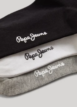 Women Pepe Jeans 3-Pack Plain Crew Socks