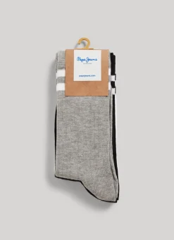 Women Pepe Jeans 3-Pack Ribbed Crew Socks