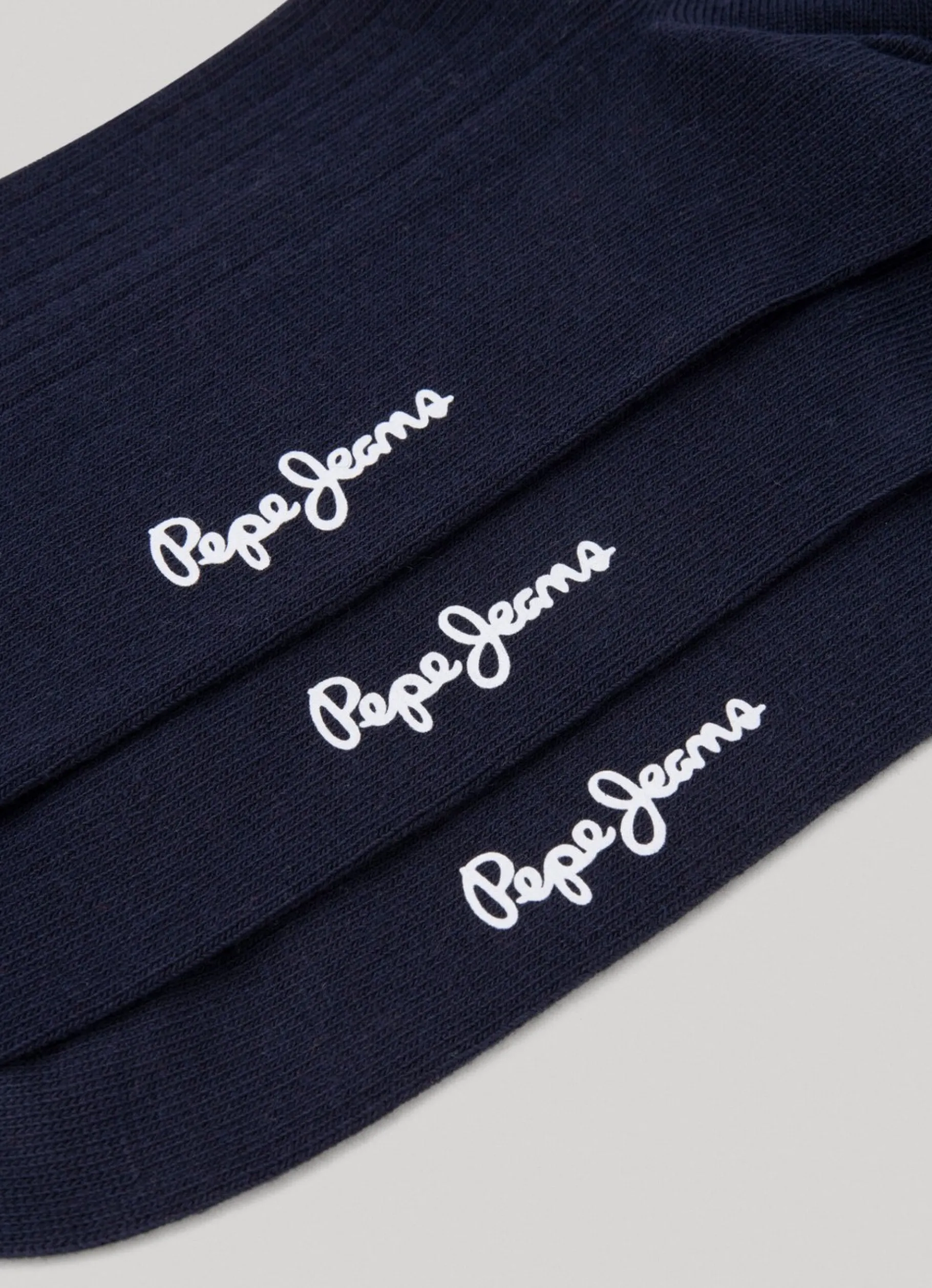 Men Pepe Jeans 3-Pack Ribbed Socks