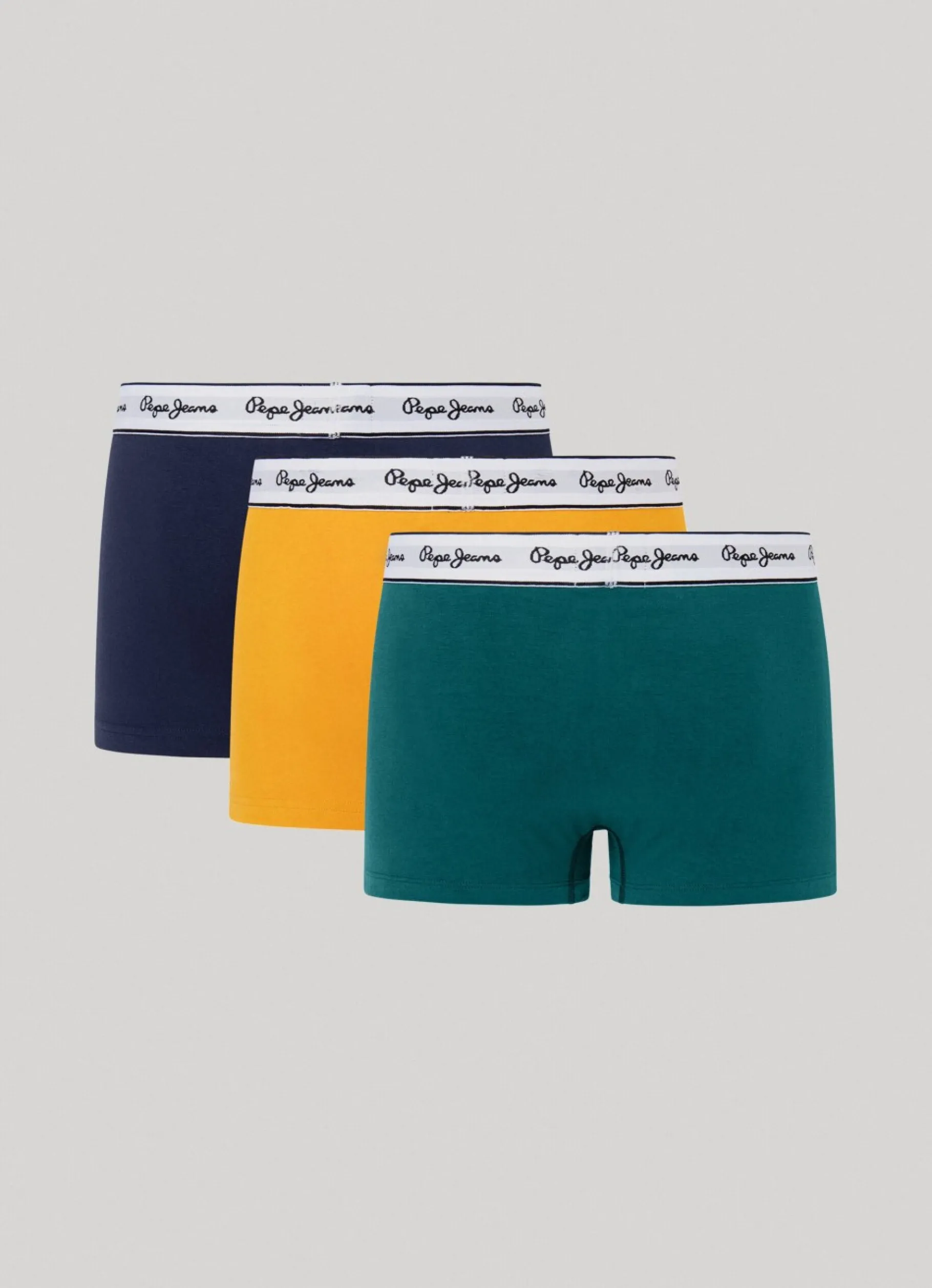 Men Pepe Jeans 3-Pack Solid Colour Boxers