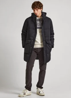 Men Pepe Jeans Padded Parka With Hood