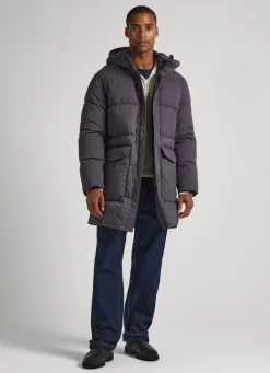 Men Pepe Jeans Padded Parka With Hood