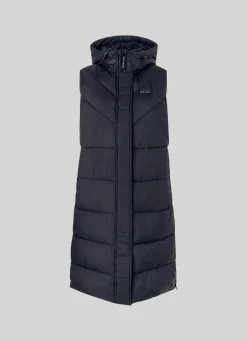 Women Pepe Jeans Padded Vest W/ Hood