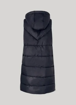 Women Pepe Jeans Padded Vest W/ Hood