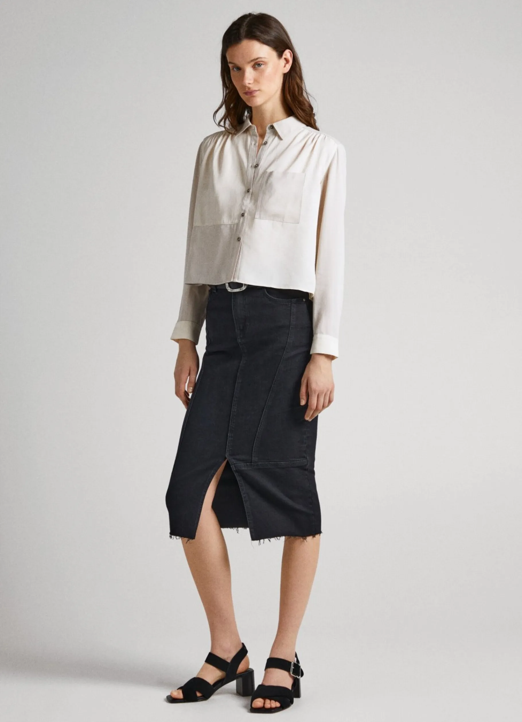 Women Pepe Jeans Patch Effect Shirt