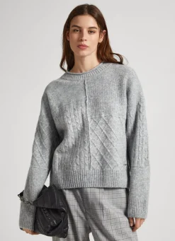 Women Pepe Jeans Patchwork Knit