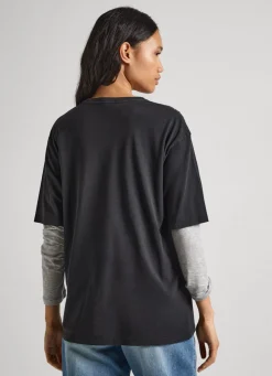 Women Pepe Jeans Pearl Detail T-Shirt