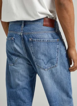 Men Pepe Jeans Penn Relaxed Fit Drop-Rise Jeans