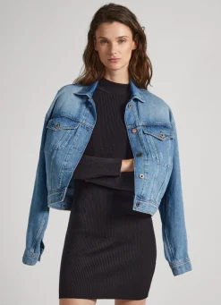 Women Pepe Jeans Perkins Neck Tencel Dress