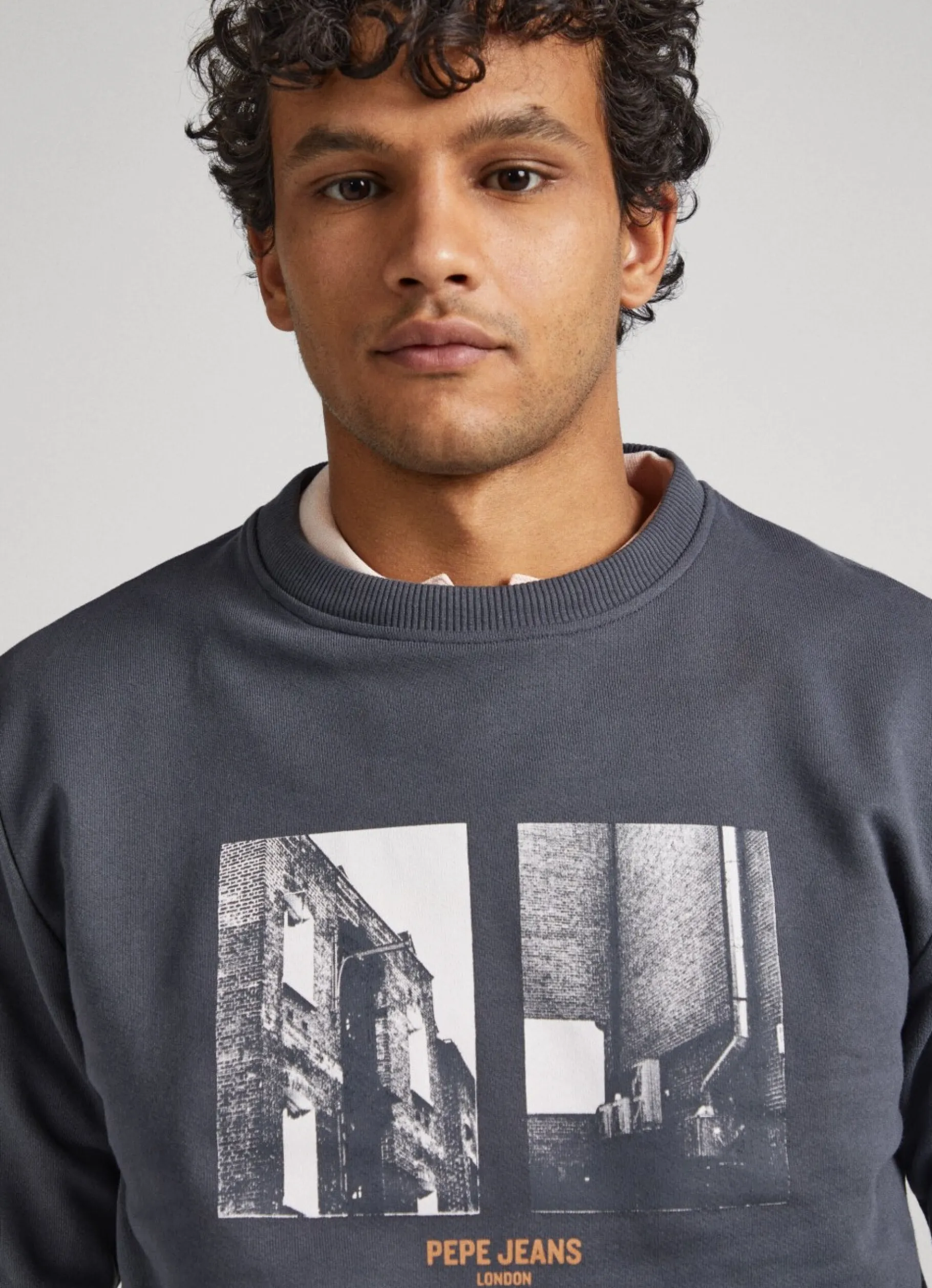 Men Pepe Jeans Photo Print Sweatshirt
