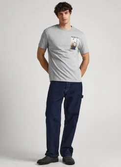 Men Pepe Jeans Photo Print T-Shirt