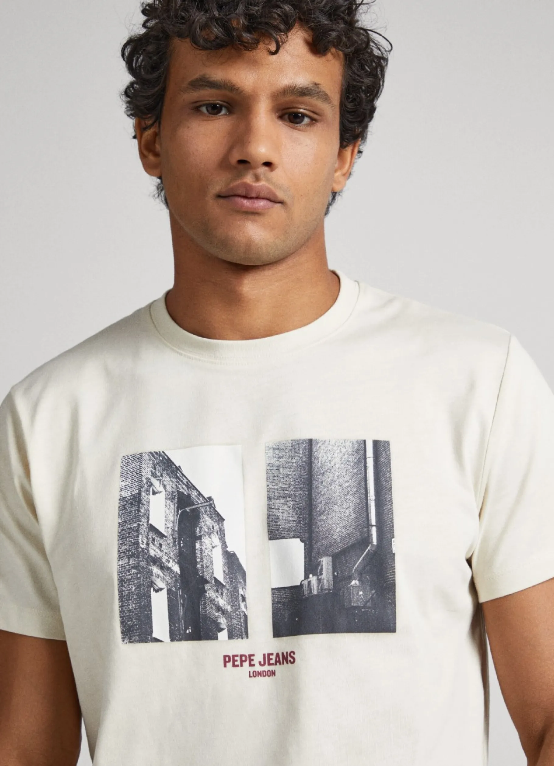 Men Pepe Jeans Photo Print T-Shirt