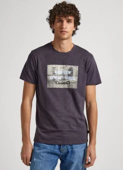 Men Pepe Jeans Photo Print T-Shirt