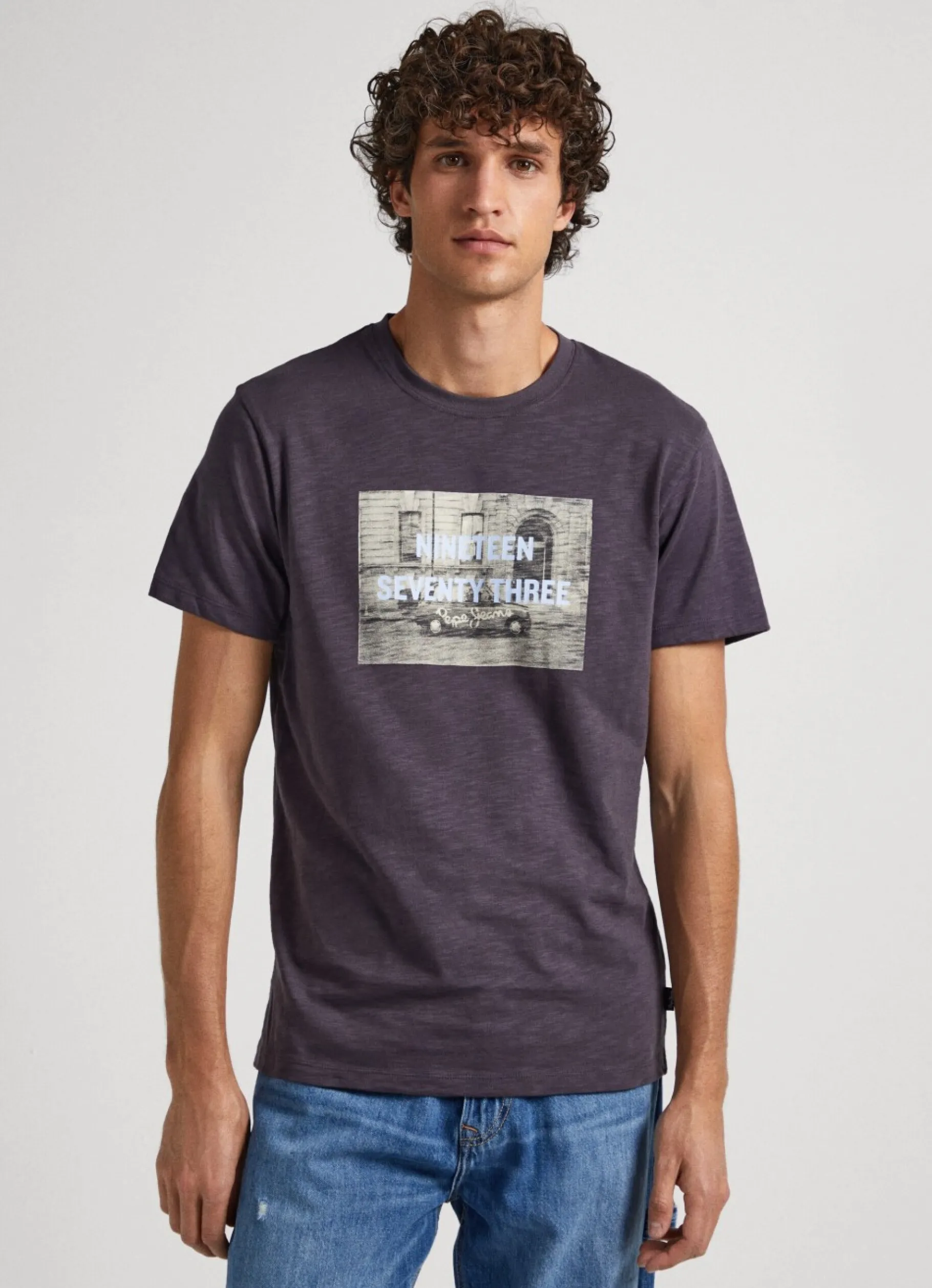 Men Pepe Jeans Photo Print T-Shirt