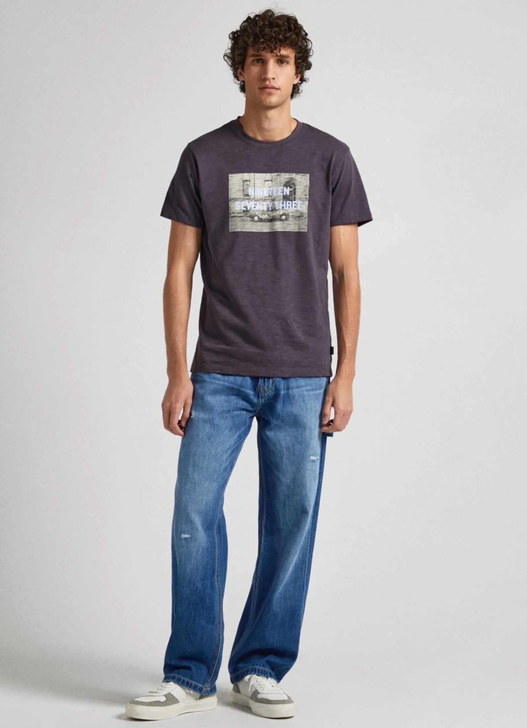 Men Pepe Jeans Photo Print T-Shirt