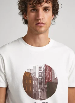 Men Pepe Jeans Photo Print T-Shirt