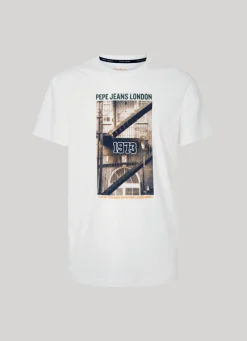 Men Pepe Jeans Photo Print T-Shirt