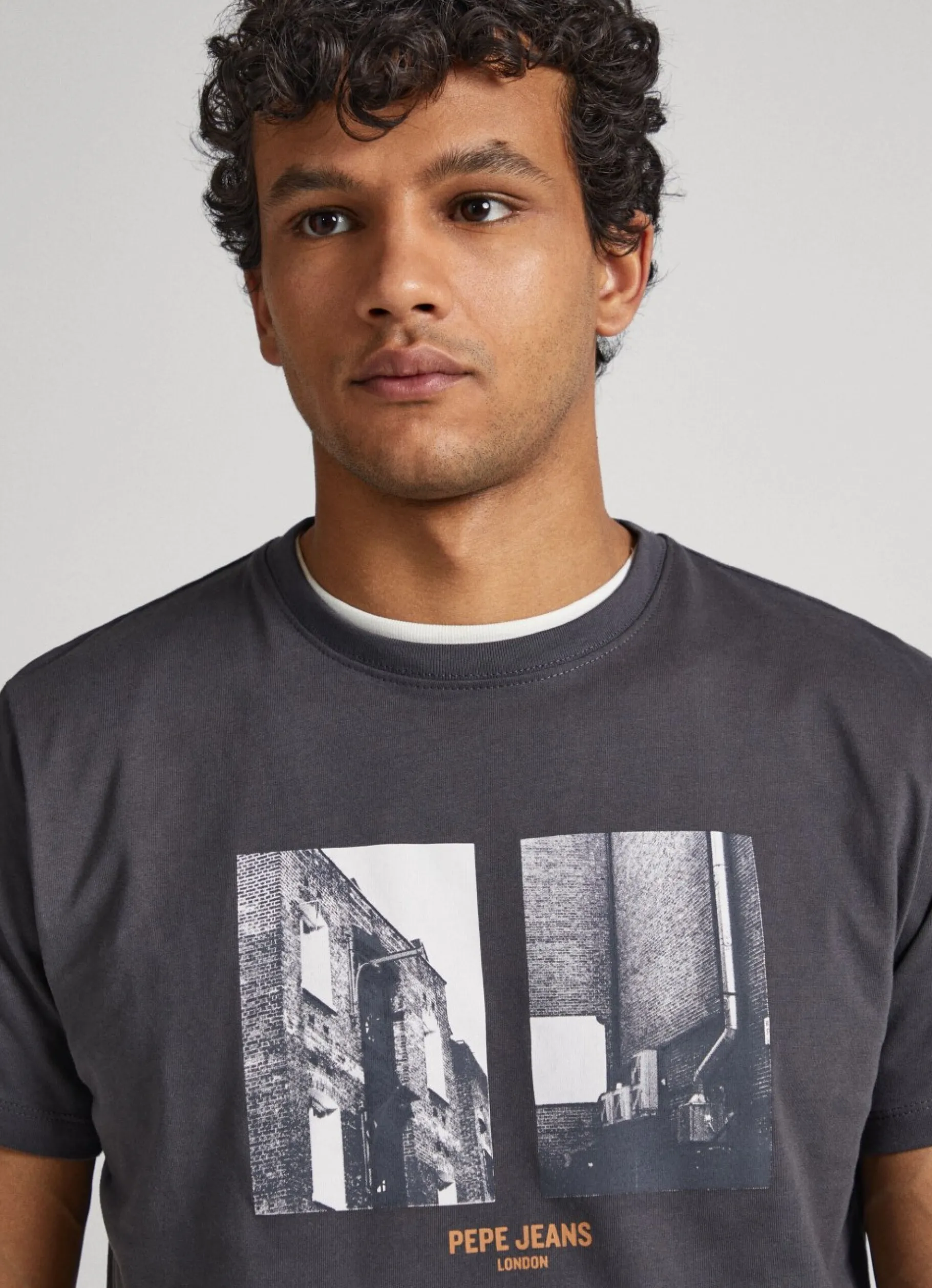 Men Pepe Jeans Photo Print T-Shirt