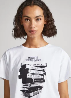 Women Pepe Jeans Photo Print T-Shirt