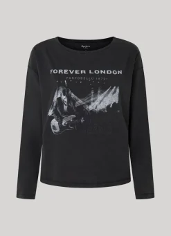 Women Pepe Jeans Photo Print T-Shirt