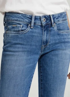 Women Pepe Jeans Piccadilly Slim Fit Mid-Rise Jeans