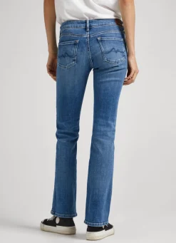 Women Pepe Jeans Piccadilly Slim Fit Mid-Rise Jeans