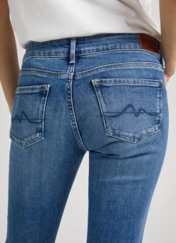 Women Pepe Jeans Piccadilly Slim Fit Mid-Rise Jeans