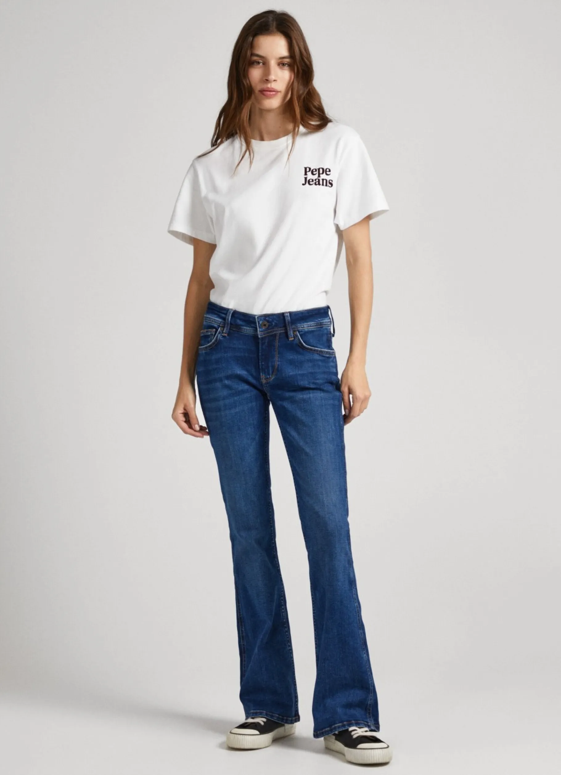 Women Pepe Jeans Pimlico Regular Fit Mid-Rise Jeans