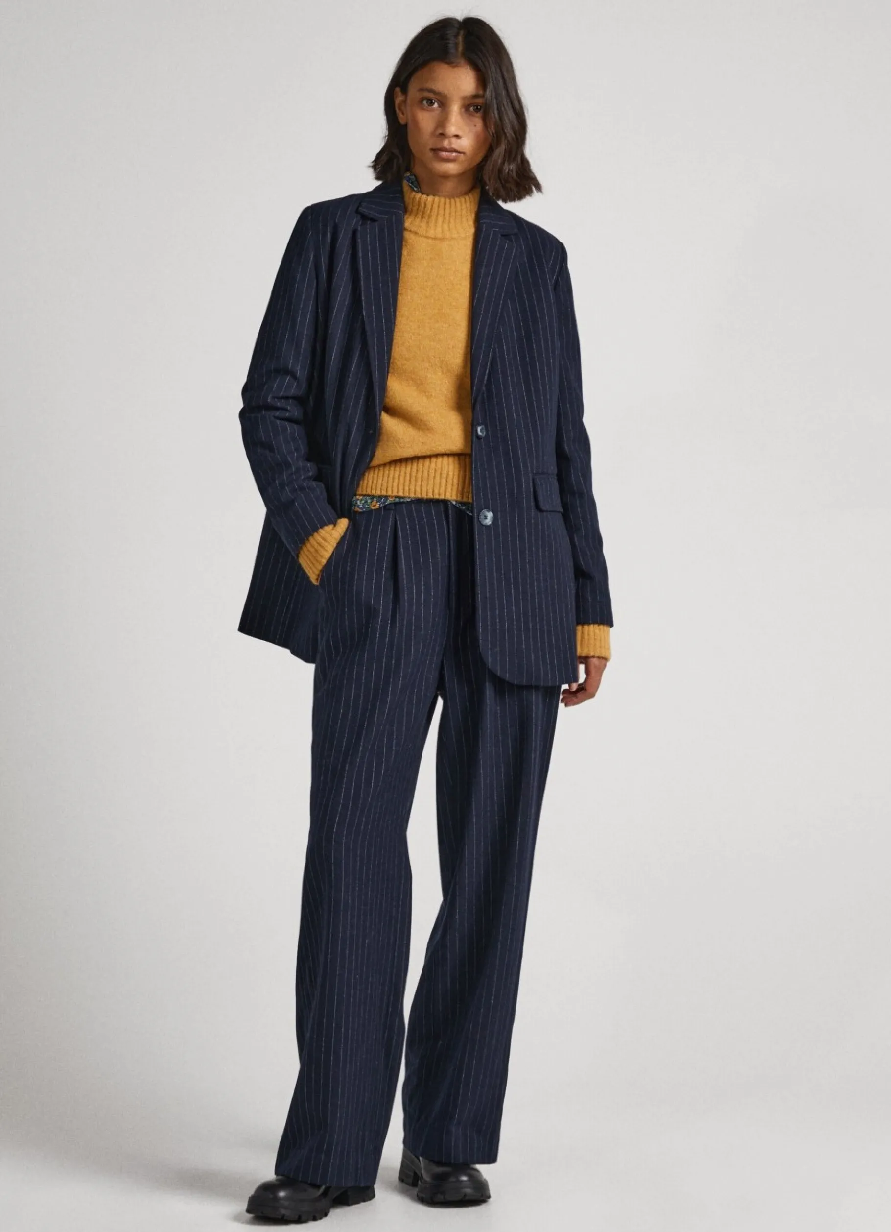 Women Pepe Jeans Pinstripe Blazer