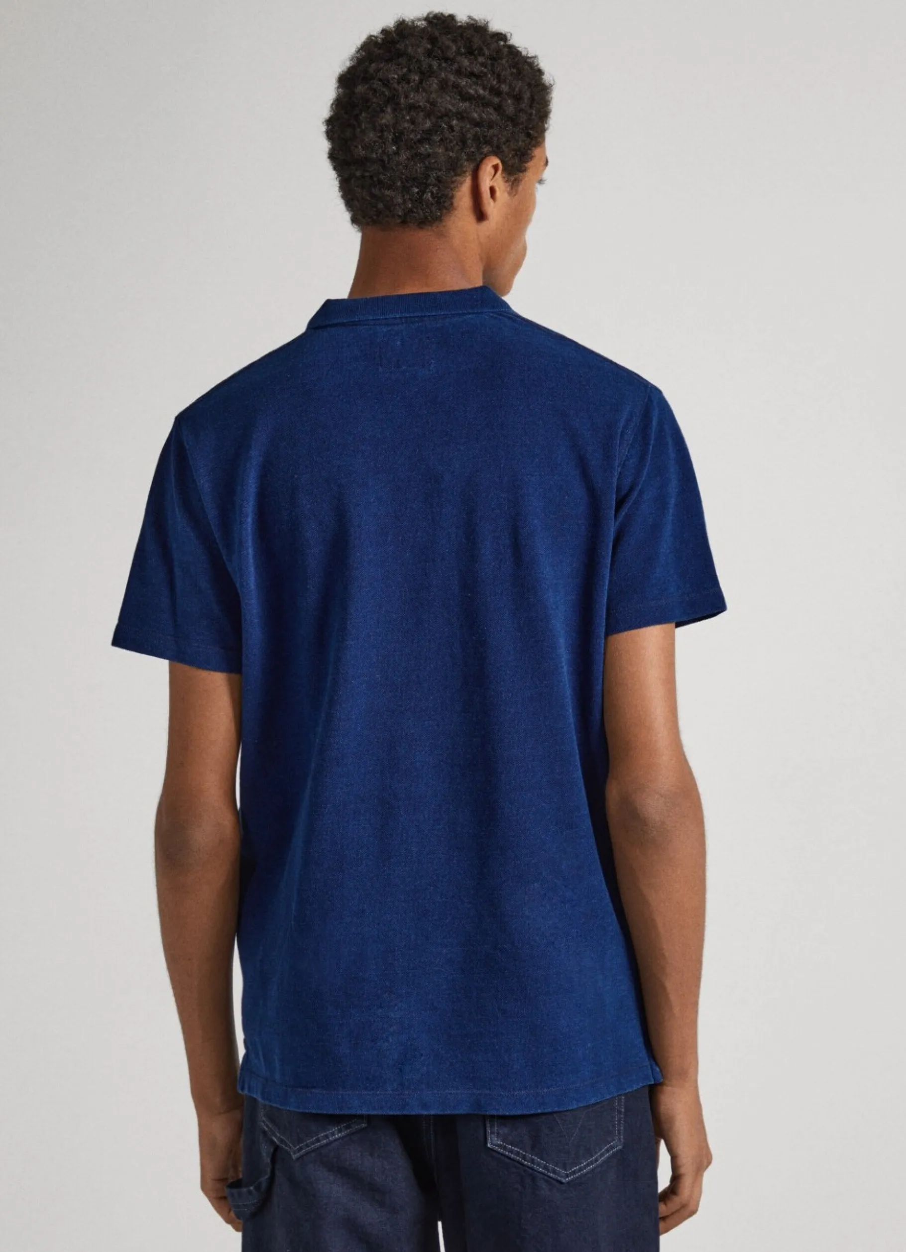 Men Pepe Jeans Pique Polo Shirt W/ Printed Logo