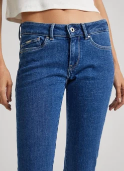 Women Pepe Jeans Pixie Skinny Fit Mid-Rise Jeans