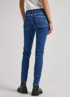 Women Pepe Jeans Pixie Skinny Fit Mid-Rise Jeans