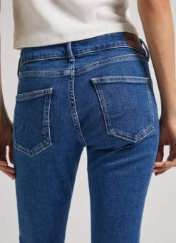 Women Pepe Jeans Pixie Skinny Fit Mid-Rise Jeans