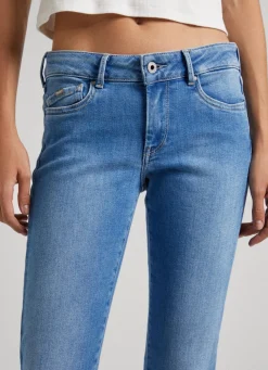 Women Pepe Jeans Pixie Skinny Fit Mid-Rise Jeans