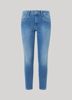 Women Pepe Jeans Pixie Skinny Fit Mid-Rise Jeans