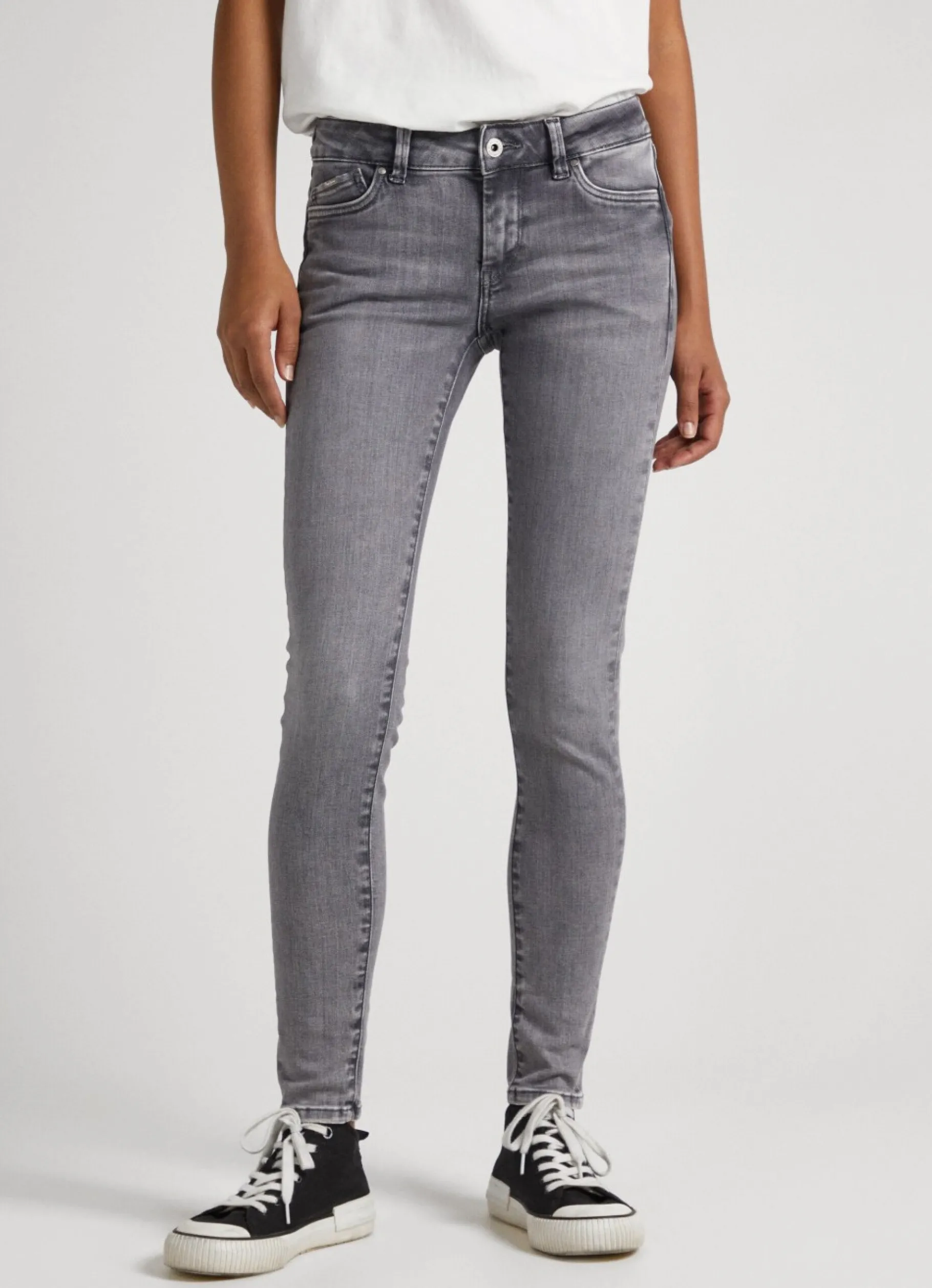 Women Pepe Jeans Pixie Skinny Fit Mid-Rise Jeans
