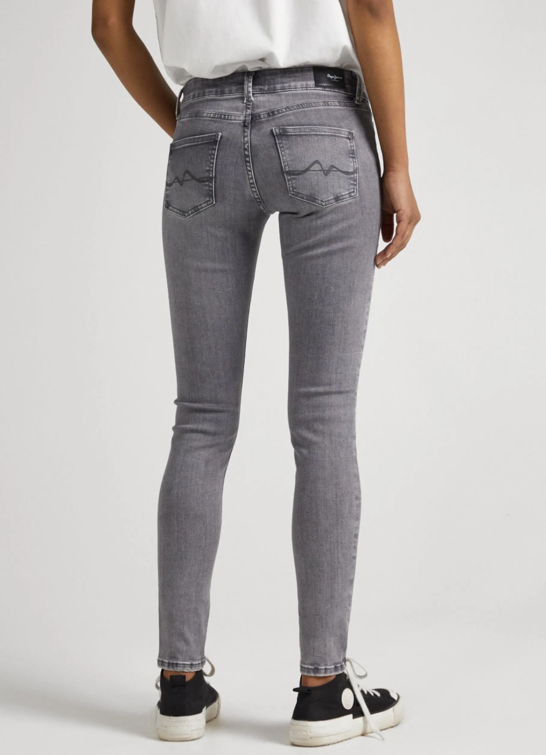 Women Pepe Jeans Pixie Skinny Fit Mid-Rise Jeans