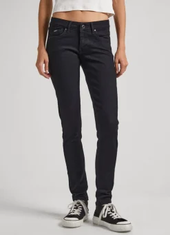 Women Pepe Jeans Pixie Skinny Fit Mid-Rise Jeans