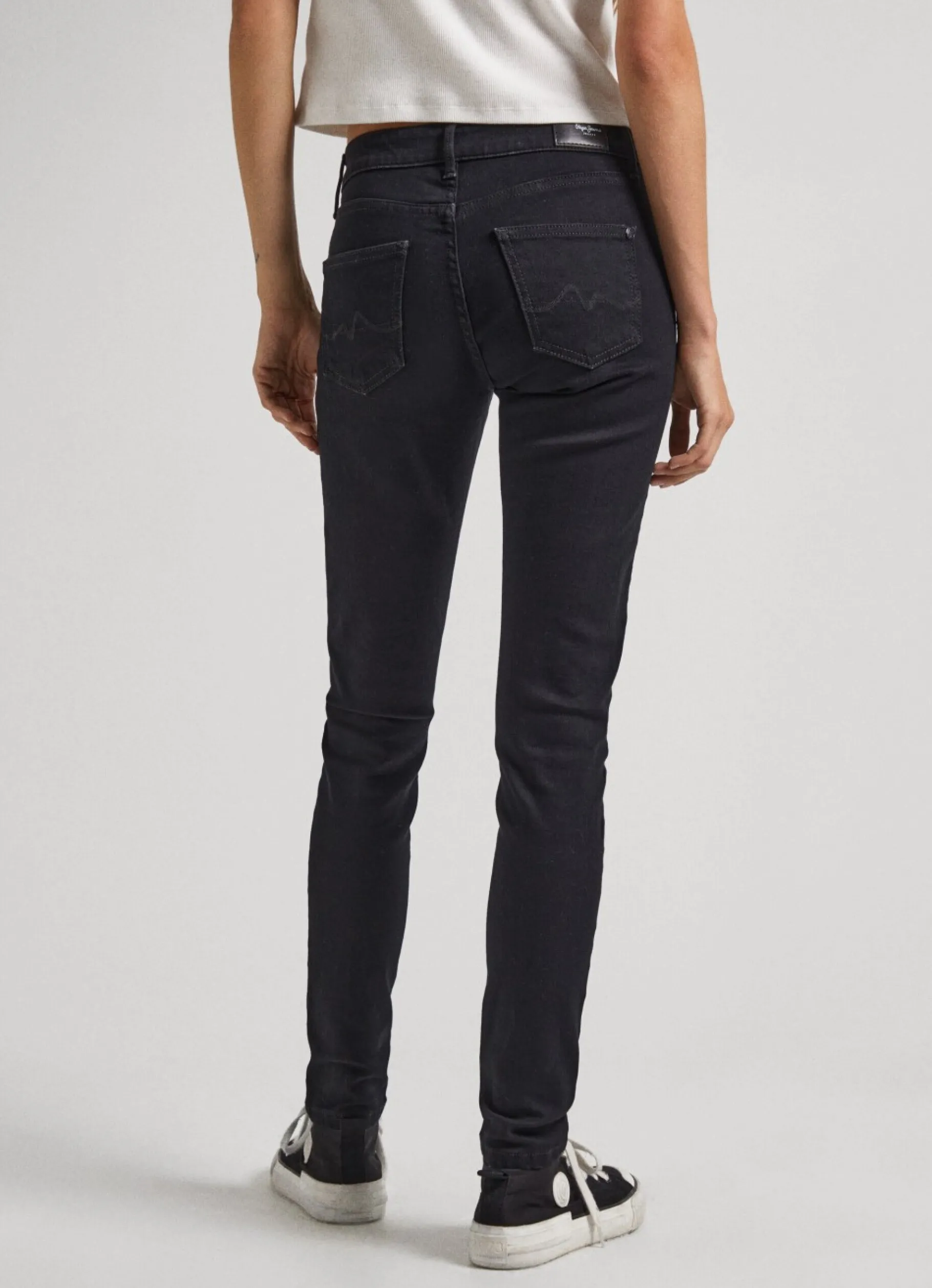 Women Pepe Jeans Pixie Skinny Fit Mid-Rise Jeans