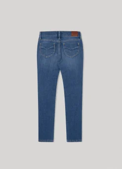 Girl Pepe Jeans Pixlette Skinny Fit Mid-Rise Jeans