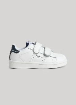 Boy Pepe Jeans Player Basic Leather Trainers