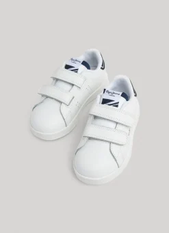 Boy Pepe Jeans Player Basic Leather Trainers