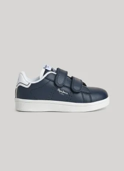 Boy Pepe Jeans Player Basic Leather Trainers