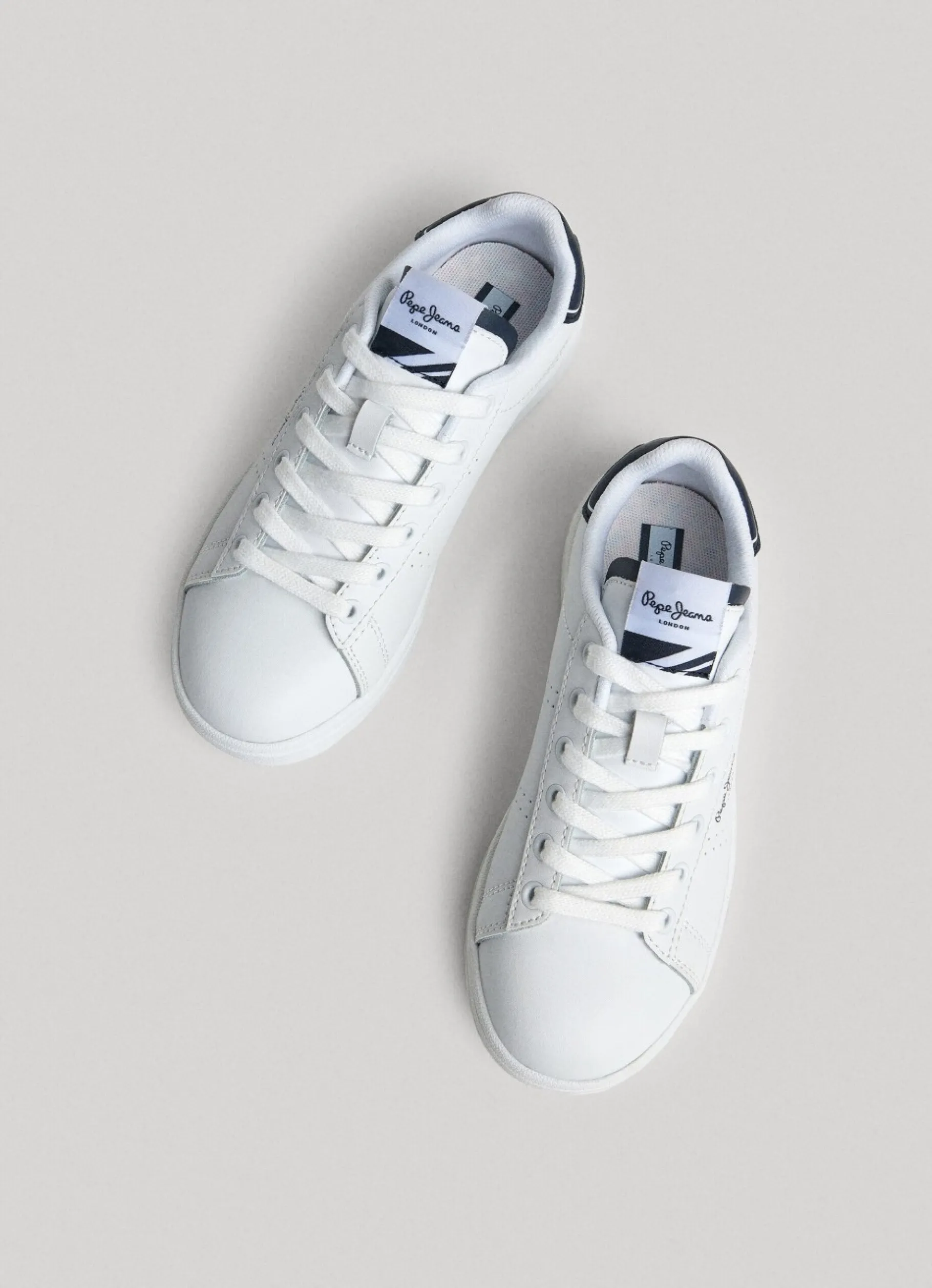 Boy Pepe Jeans Player Basic Leather Trainers