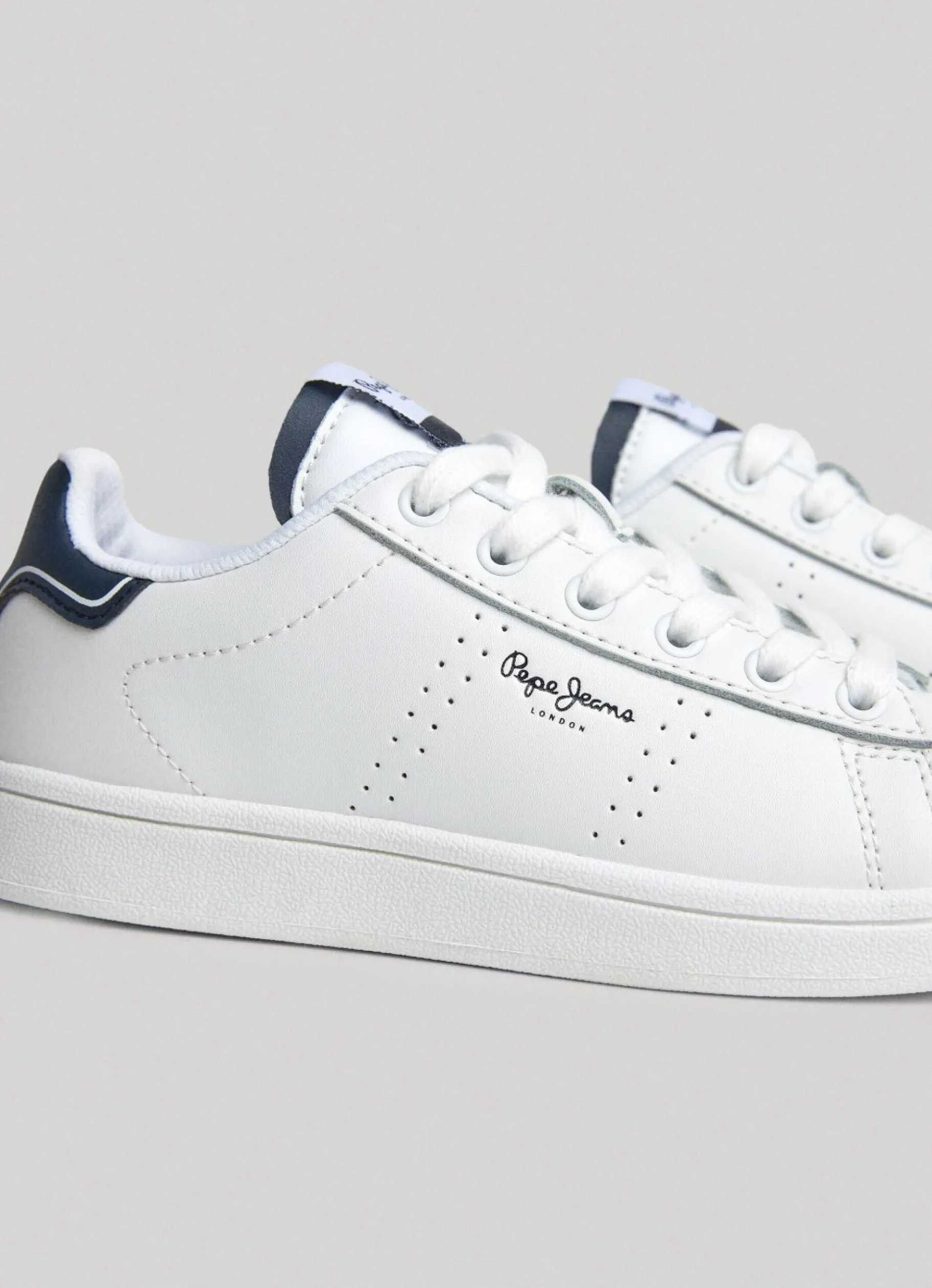Boy Pepe Jeans Player Basic Leather Trainers
